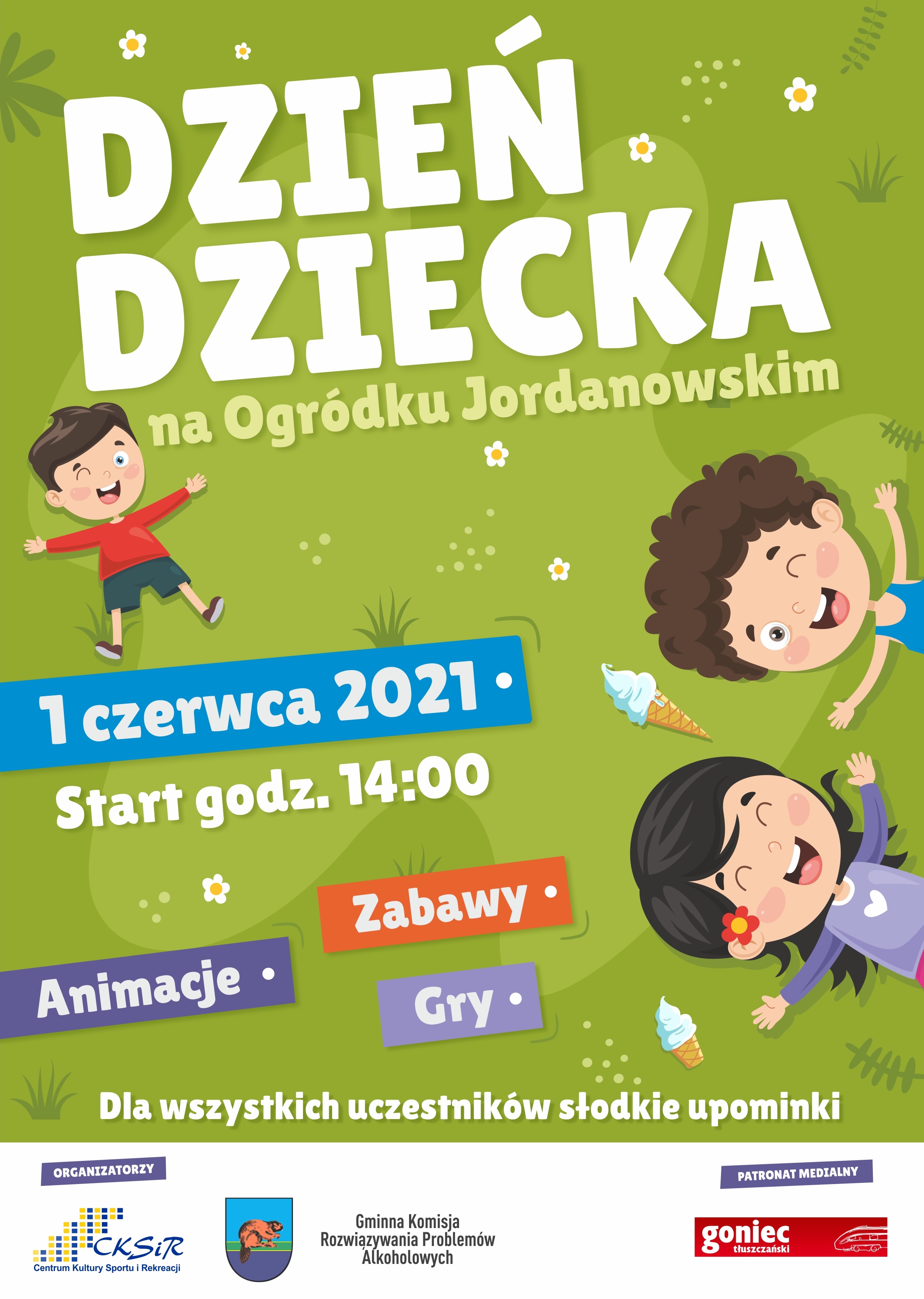 Świętuj Dzień Dziecka w Tłuszczu - plakat