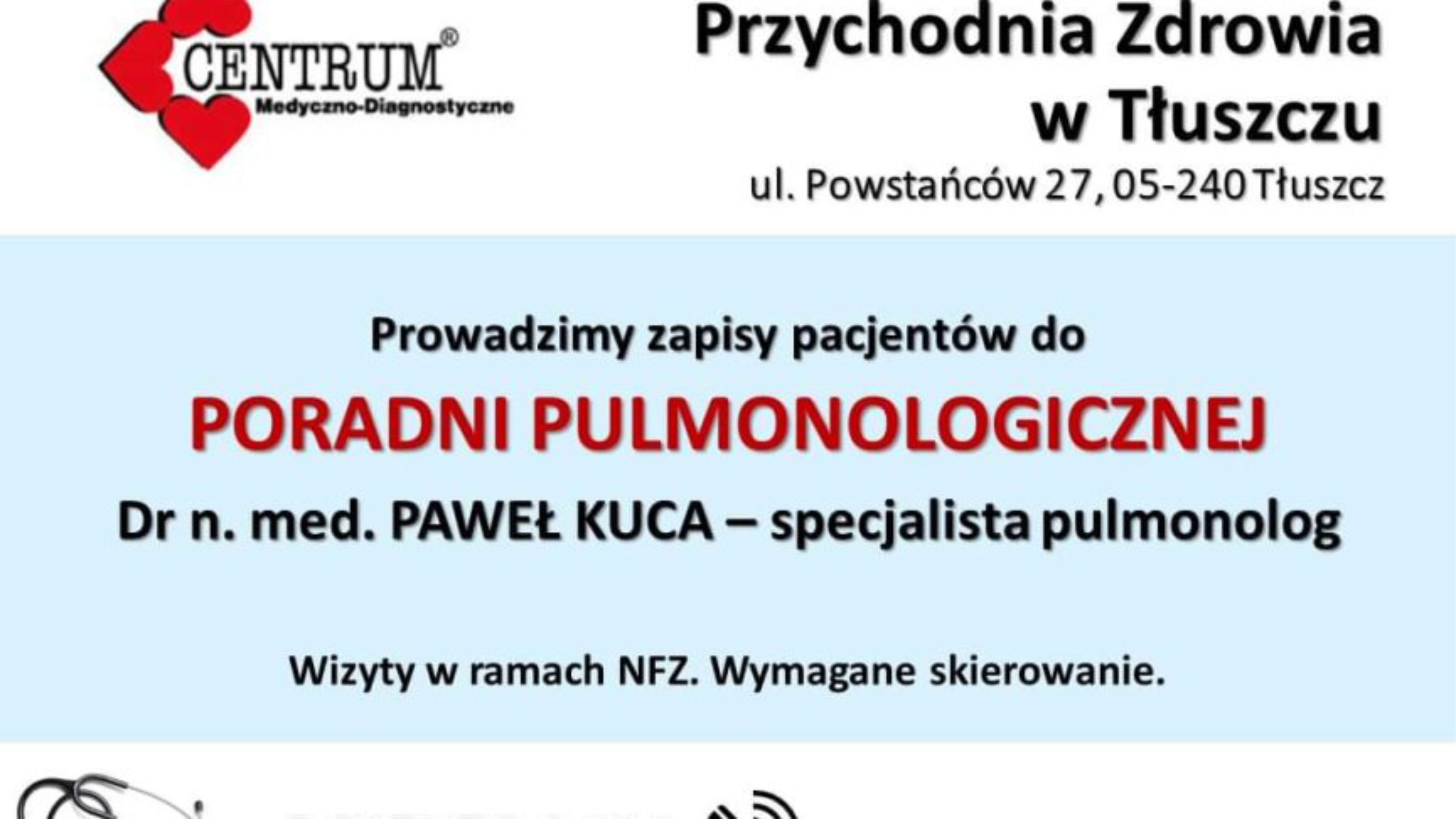 Umów się do bezpłatnie do kardiologa i pulmonologa